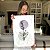 Quadro Decorativo Canvas Composição Floral com traços Minimalistas I Vertical - Imagem 7