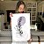Quadro Decorativo Canvas Composição de Flores em traços Minimalistas II Vertical - Imagem 6