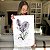 Quadro Decorativo Canvas Composição de Flores em traços Minimalistas III Vertical - Imagem 6