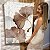 Quadro Decorativo Canvas Composição de Folhas de Ginkgo Biloba Marrom Vertical - Imagem 6