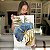Quadro Decorativo Canvas Composição de Folhas de Ginkgo Biloba Azul Vertical - Imagem 7