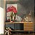 Quadro Decorativo Canvas Composição de Folhas de Ginkgo Biloba na Cor Rosa Vertical - Imagem 3