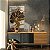 Quadro Decorativo Canvas Composição de Folhas de Ginkgo Biloba Preto com Dourado Vertical - Imagem 3