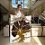 Quadro Decorativo Canvas Composição de Folhas de Ginkgo Biloba Preto com Dourado Vertical - Imagem 4