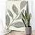 Quadro Decorativo Canvas Composição de Folhas Minimalistas Tons Pasteis I Vertical - Imagem 5