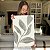 Quadro Decorativo Canvas Composição de Folhas Minimalistas Tons Pasteis I Vertical - Imagem 6
