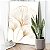 Quadro Decorativo Canvas Folhas Minimalistas de Ginkgo Biloba Em Dourado Vertical - Imagem 5