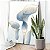 Quadro Decorativo Canvas Flor Copo de Leite Minimalista cor Royal Vertical - Imagem 2