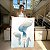 Quadro Decorativo Canvas Flor Copo de Leite Minimalista cor Royal Vertical - Imagem 4