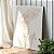 Quadro Decorativo Canvas Flor Copo de Leite em Traços Minimalistas Dourados Vertical - Imagem 2