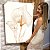 Quadro Decorativo Canvas Duas Flores em Copo de Leite em Traços Dourados Vertical - Imagem 7