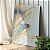 Quadro Decorativo Canvas Composição de Folhas Minimalistas Dourado e Royal II Vertical - Imagem 2