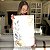 Quadro Decorativo Canvas Composição de Folhas e Flores Minimalistas com Cores Neutras Vertical - Imagem 6