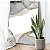 Quadro Decorativo Canvas Formas Abstratas Cinzas e Douradas Vertical - Imagem 5