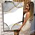Quadro Decorativo Canvas Formas Abstratas Cinzas e Douradas Vertical - Imagem 6