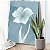 Quadro Decorativo Canvas Floral Flor Azul Royal I Vertical - Imagem 2