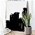 Quadro Decorativo Canvas Composição Abstrata de Traços Pretos Cruzados Vertical - Imagem 5