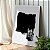 Quadro Decorativo Canvas Composição Abstrata de Cor Preta Vertical - Imagem 3