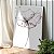 Quadro Decorativo Canvas Floral Flor Preto e Branco em Raio X II Vertical - Imagem 5