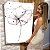 Quadro Decorativo Canvas Floral Flor Preto e Branco em Raio X II Vertical - Imagem 6