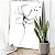 Quadro Decorativo Canvas Floral Flor Preto e Branco em Raio X III Vertical - Imagem 5