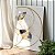 Quadro Decorativo Canvas Composição de Folhas Ginkgo Biloba Azuis e Dourado Vertical - Imagem 5