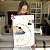Quadro Decorativo Canvas Folhagens Douradas e Azuis Ginkgo Biloba II Vertical - Imagem 6