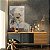 Quadro Decorativo Canvas Composição de Folhagens Douradas e Azuis de Ginkgo Biloba Vertical - Imagem 2