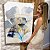 Quadro Decorativo Canvas Composição de Folhagens Douradas e Azuis de Ginkgo Biloba Vertical - Imagem 7