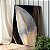 Quadro Decorativo Canvas Composição de Folha em Cor Neutra com Fundo Escuro Vertical - Imagem 5