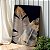 Quadro Decorativo Canvas Folhagens Douradas em Fundo Escuro II Vertical - Imagem 3