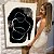 Quadro Decorativo Canvas Composição Abstrata de Circunferências Brancas em Fundo Preto Vertical - Imagem 6