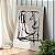 Quadro Decorativo Canvas Composição Abstrata Moderna Linhas Irregulares Vertical - Imagem 3