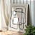 Quadro Decorativo Canvas Composição Abstrata de Formas Retangulares Cinza e Branco Vertical - Imagem 2
