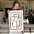 Quadro Decorativo Canvas Composição Abstrata de Formas Retangulares Cinza e Branco Vertical - Imagem 7