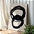 Quadro Decorativo Canvas Composição Abstrata Moderna Circunferências Pretas Irregulares Vertical - Imagem 3