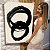Quadro Decorativo Canvas Composição Abstrata Moderna Circunferências Pretas Irregulares Vertical - Imagem 7
