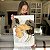 Quadro Decorativo Canvas Composição de Folhas Minimalistas em tons de amarelo e preto Vertical - Imagem 6