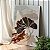 Quadro Decorativo Canvas Composição de Folhas Minimalistas em tons escuros Vertical - Imagem 3
