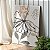 Quadro Decorativo Canvas Flor Minimalista sobre Tons Terrosos Vertical - Imagem 3