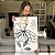 Quadro Decorativo Canvas Flor Minimalista sobre Tons Terrosos Vertical - Imagem 6