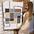 Quadro Decorativo Canvas Arte Abstrata Formas Geométricas Quadradas Vertical - Imagem 7