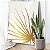 Quadro Decorativo Canvas  Arte Abstrata Folhas Douradas em Tela Branca I Vertical - Imagem 5