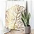 Quadro Decorativo Canvas  Arte Abstrata Folhas Douradas em Tela Branca III Vertical - Imagem 5