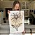 Quadro Decorativo Canvas Flor Girassol Minimalista Vertical - Imagem 6