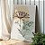 Quadro Decorativo Canvas Floral com Flor Minimalista e pequenas folhas Vertical - Imagem 5