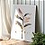 Quadro Decorativo Canvas Composição Abstrata de Folhas em Pinceladas e Traços Dourados II Vertical - Imagem 2