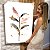 Quadro Decorativo Canvas Composição Abstrata de Folhas em Pinceladas e Traços Dourados II Vertical - Imagem 6