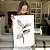 Quadro Decorativo Canvas Composição Abstrata de Folhas em Pinceladas e Traços Dourados III Vertical - Imagem 6