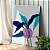 Quadro Decorativo Canvas Arte Abstrata de Folhas Coloridas ao Fundo Branco I Vertical - Imagem 3